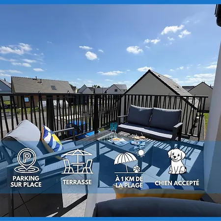 شقة Goeland Confortable Avec Belle Terrasse Vue Degagee 3 Parking Privatif A 900 M De La Et Tous Commerces Pres De Bayeux Sur Plages Du Debarquement