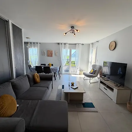 شقة Goeland Confortable Avec Belle Terrasse Vue Degagee 3 Parking Privatif A 900 M De La Et Tous Commerces Pres De Bayeux Sur Plages Du Debarquement أسنل